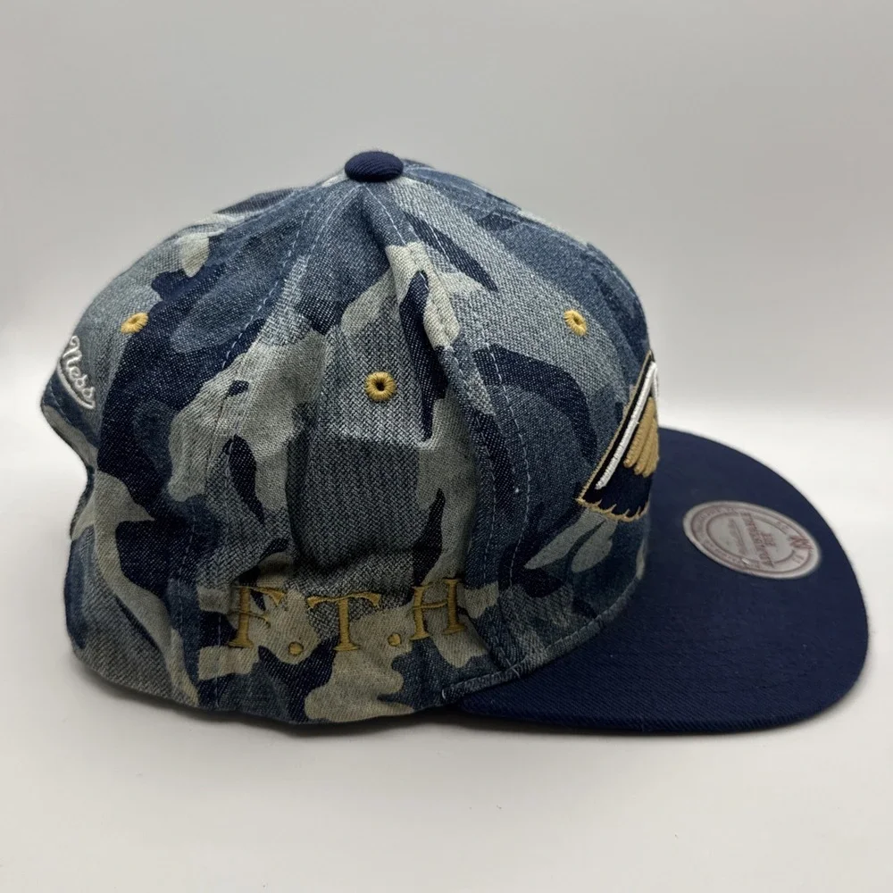 New Orleans Pelicans Hat Cap Snap Back Camo Mitchell Ness Basketball Logo OSFA